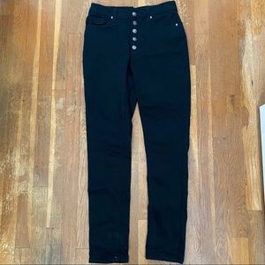 VENUS Black High Waist Button Up Pants - Size 4